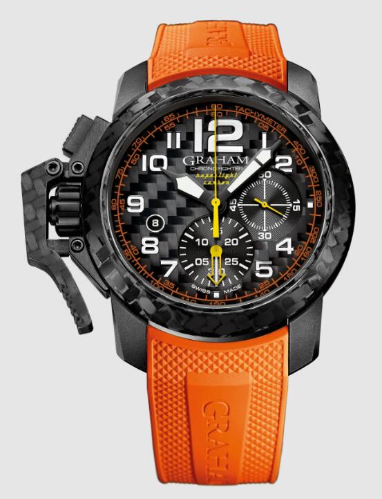 Review Replica Watch Graham CHRONOFIGHTER SUPERLIGHT CARBON (ORANGE) 2CCBK.O01A - Click Image to Close